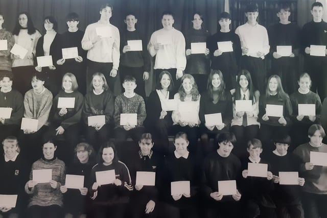 Maths medals winners at Glenrothes High School