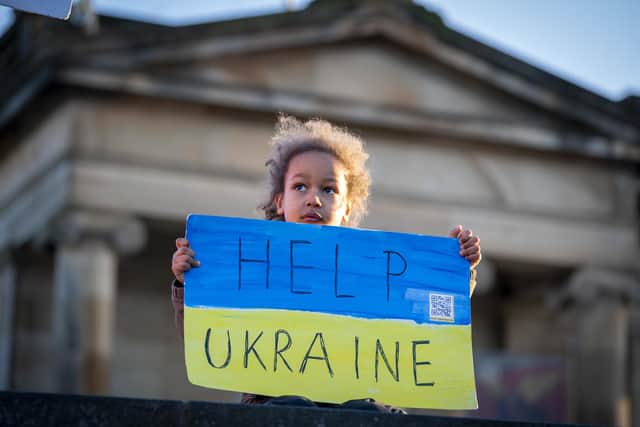 Scots across the country have shown solidarity with Ukrainians following the Russian invasion.