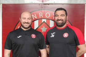 John Martin (right) is pictured with his fellow Glenrothes co-manager Kev Smith