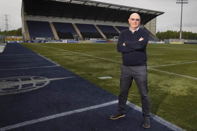 John McGlynn at Falkirk Stadium (Pic: Alan Harvey/SNS)