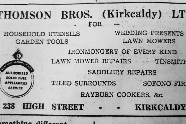 Thomson Brothers had every market covered ...from garden tools to wedding presents!