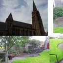 The playpark in the shadow of St Bryce Kirk in Kirkcaldy