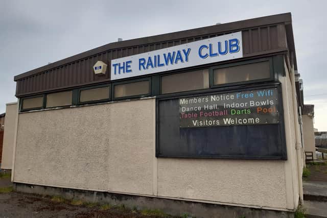 Kirkcaldy Railway Club which is set to be demolished to make way for a new family fitness centre after the land was bought