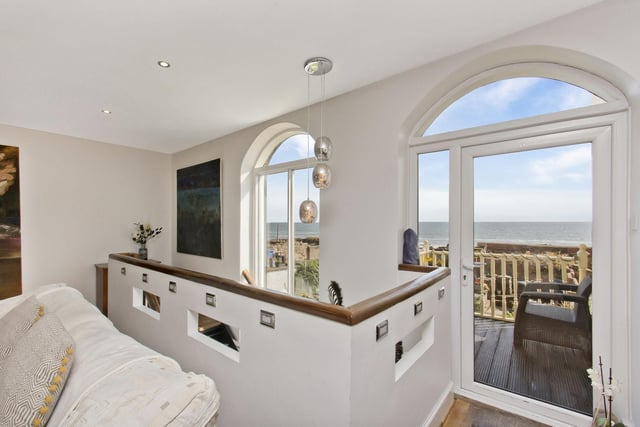 Living room with stunning sea views