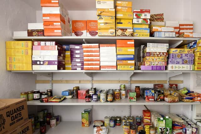 Packaging centre for Kirkcaldy Foodbank (Pic: Fife Photo Agency)