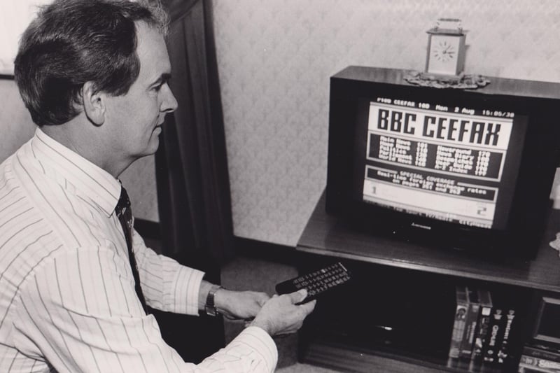 Long before the internet, we used Ceefax as a source of news on our tellies - and there was a campaign for a specific Scottish news service. The late Councillor Michael Woods led local calls - and the picture also shows what Ceefax looked like on the BBC