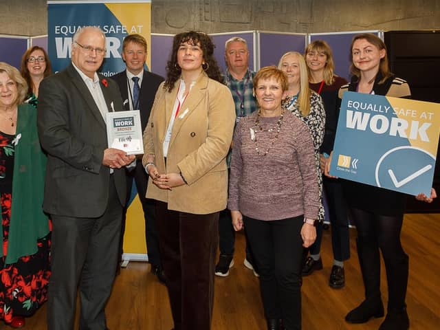 Fife Council has received a bronze accreditation for its work on to advance gender equality and prevent violence against women. (Pic: Submitted)