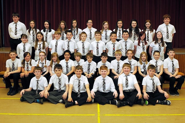 P7 class at Torbain Primary School, Kirkcaldy