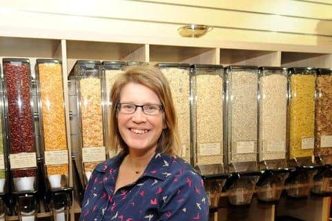Louise Humpington, owner of Grain & Sustain, based in Burntisland High Street.