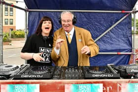 Organiser Vanessa Motion with Provost Jim Leishman on the decks (Pic: Fife Photo Agency)