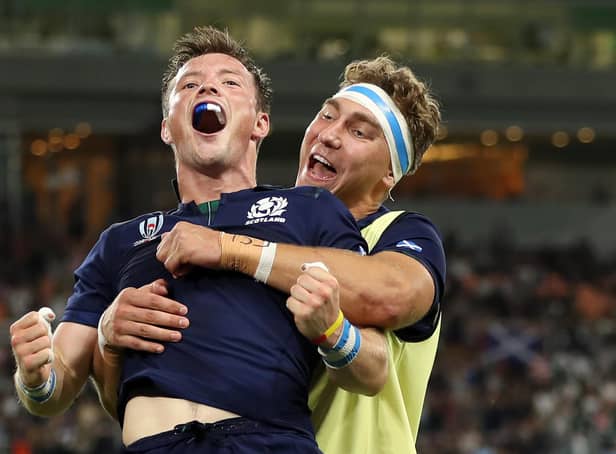 George Horne and Jamie Ritchie will reunited for Scotland this week. Photo by Mike Hewitt/Getty Images