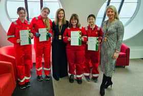 Fife GIE Scholarship Winners with Claire Davidson HSSE and Pauline McGeevor CLO (Pic: Fife College)