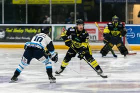 Drew McLean in action against Clan (Pic: Derek Young)