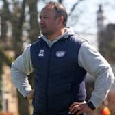 Kirkcaldy head coach Quintan Sanft watches his team playing at last Saturday's home sevens tournament (Pics by Michael Booth)