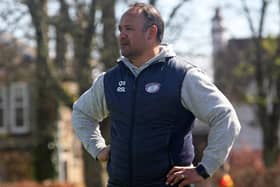 Kirkcaldy head coach Quintan Sanft watches his team playing at last Saturday's home sevens tournament (Pics by Michael Booth)