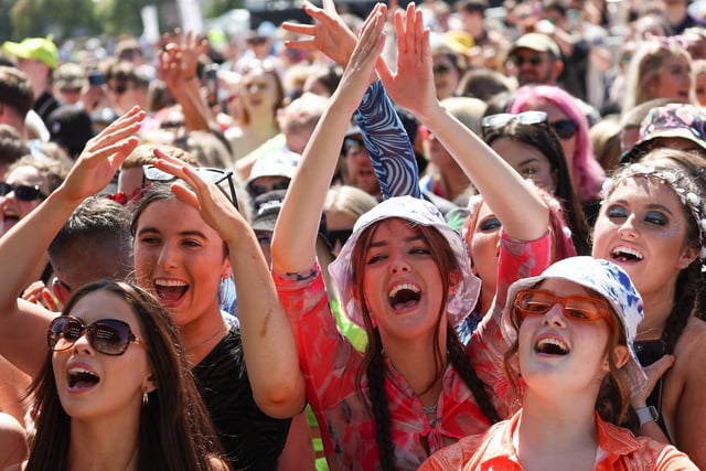 Festival goers on day two of the TRNSMT Festival at Glasgow Green (Photo by Jeff J Mitchell/Getty Images)