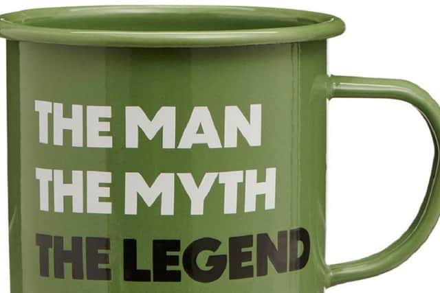 The Man The Myth The Legend enamel cup
