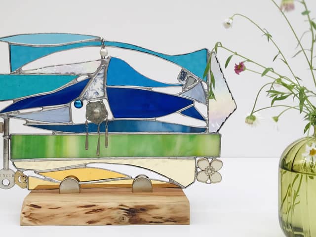 Carole Robinson produces glass and mixed-media pieces for her exhibitions (Pic: Carole Robinson)