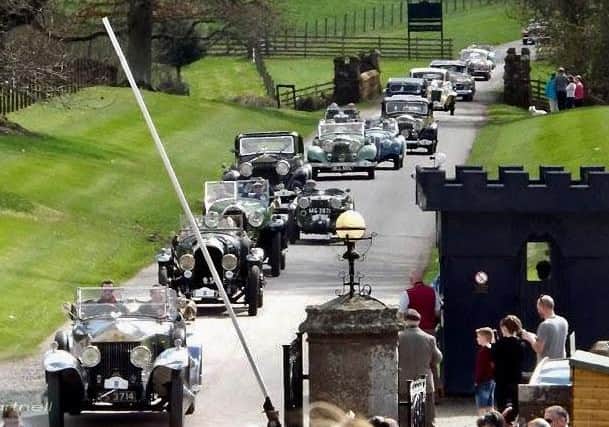The cars are on route from Blairgowrie to Atholl Palace