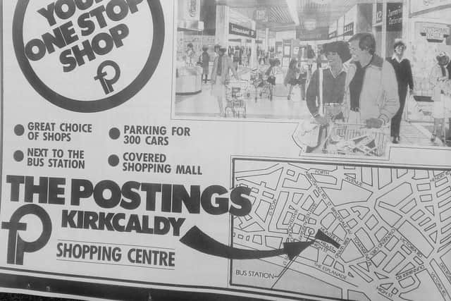 An advert from the Fife Free Press in 1984 promoting the 'one stop shop' Postings Centre