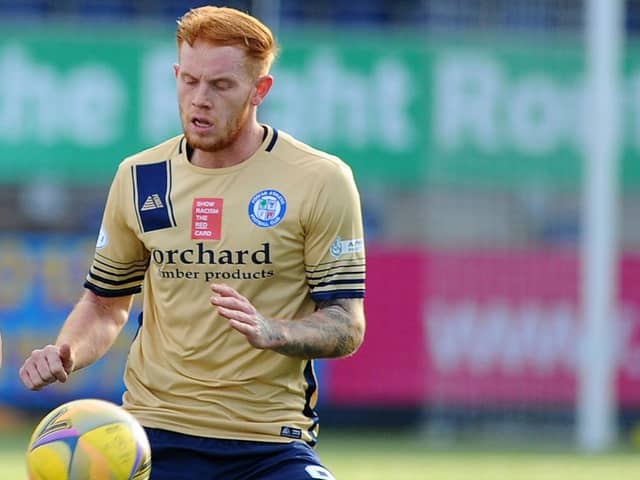 Scott Shepherd in action for Forfar Athletic (library image by Michael Gillen)