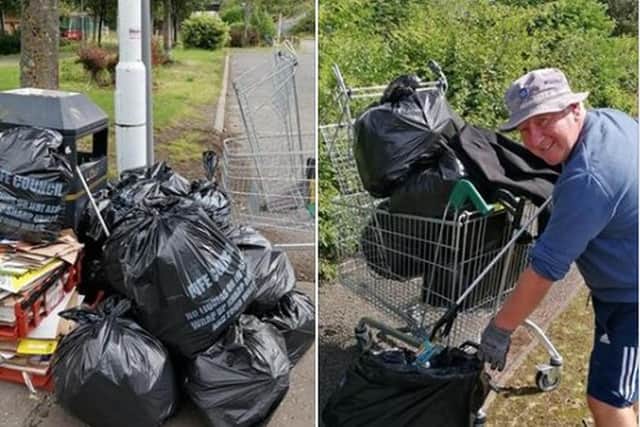 
Fife Street Champions organised the ‘Big Rubbish Weekend’ on August 1 and 2 and were looking for people to help them collect as many bags of rubbish as they can by clearing streets, parks, countryside and beaches across the Kingdom over two days. Pickers collected 425 bags.