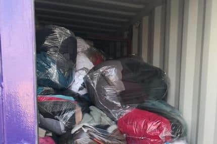 Just some of the donations that came pouring in to help Afghan refugees.