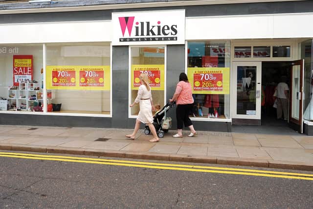 Wilkies in Kirkcaldy High Street is now running a closing down sale (Pic: Fife Photo Agency)