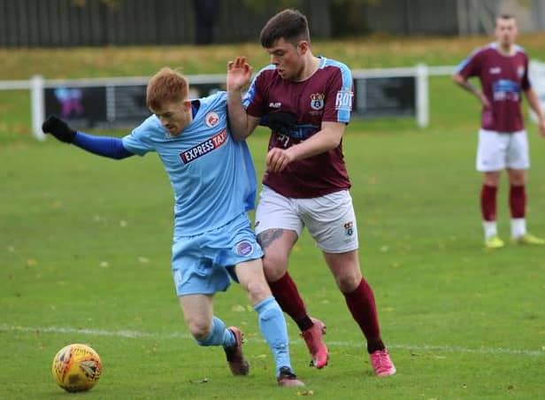 Whitehill Welfare and Camelon in action earlier in the season, which could now be declared null and void. Picture: Susie Raeburn