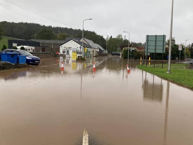 Flooding at Pitscottie (Pic: Fife Jammer Locations)