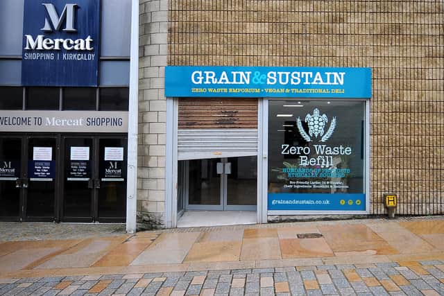 The new Grain and Sustain store in Tolbooth Street. Pic: Fife Photo Agency.