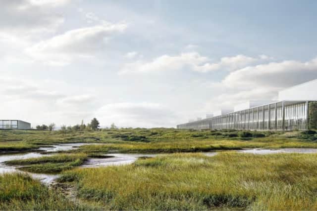 How the giant data centre could look if plans are approved (Pic: Fife Council planning portal)