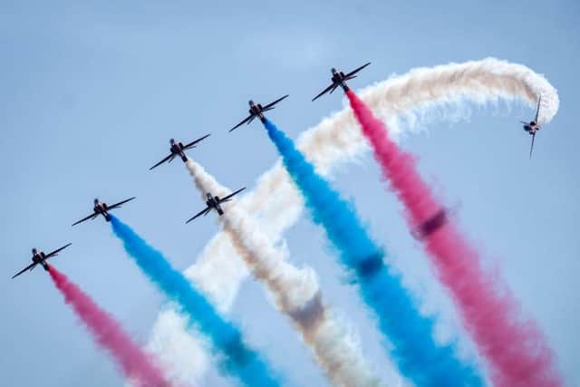 The sound of iconic Red Arrows jets will be heard across Fife on Wednesday (July 5) (Pic: Getty Images)