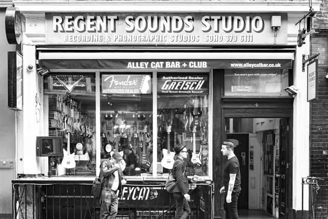 A ew book traces the roots of the occupants of Denmark Street and how it developed while still remaining London’s street of sound (Pic: Rob Telford)