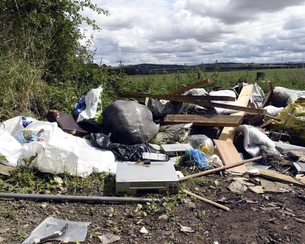 Fly-tipping has scarred the landscape in towns and villages across Fife (Pic: Lisa Ferguson)