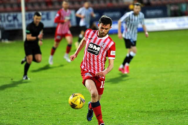 Sam Stanton in action at East End Park. (All pics: Fife Photo Agency)