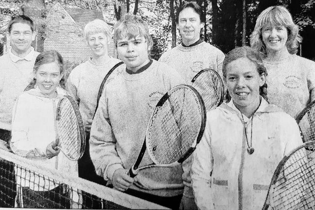 A new generation of tennis players are emerging at Kirkcaldy Law Tennis Club.
From the first time in five years local youngsters are taking part in competitive games.
Front (from left) Elizabeth Penman, Calum Girdwood, Catherine Penman, 
Back row: Richard Gibson (president), Trish Whitelaw, Derek Horsburgh, Lorraine Carruthers.