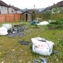 The land behind Carnethy Crescent is littered with waste (Pic: Fife Photo Agency)