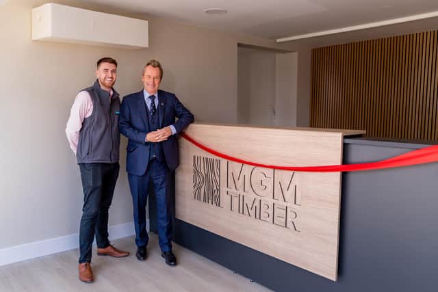 New branch for trade and retail from firm with 160 years in timber: Aaron Cooper (left) with Neil Donaldson
