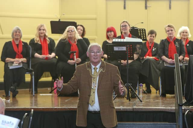 Provost Jim Leishman with the Military Wives choir