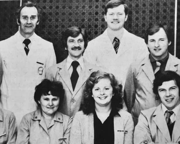 Some of the team at the Fine Fare store which opened in 1982