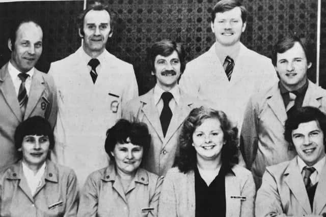 Some of the team at the Fine Fare store which opened in 1982