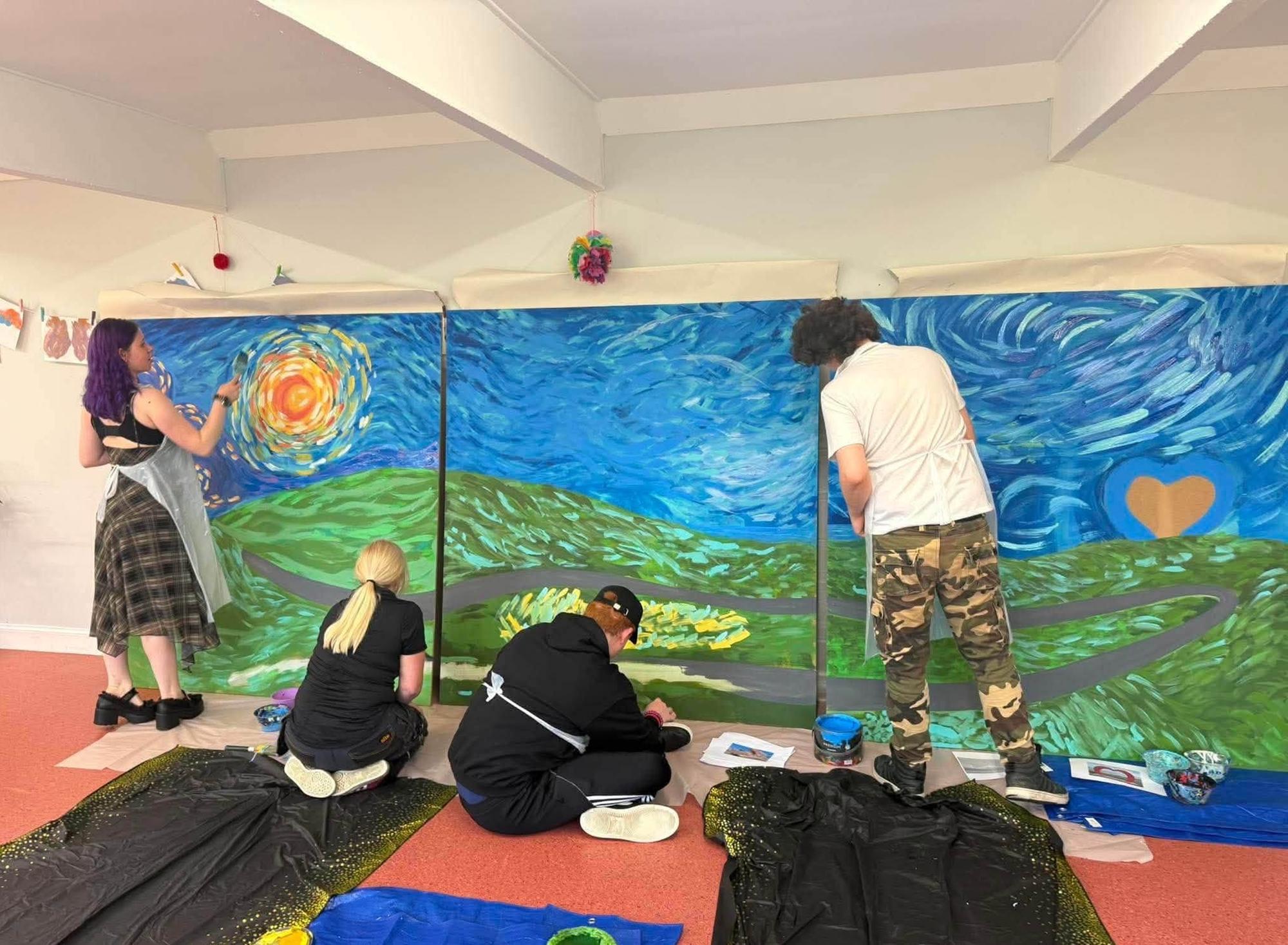 Fife youngsters group celebrate home town with anniversary mural