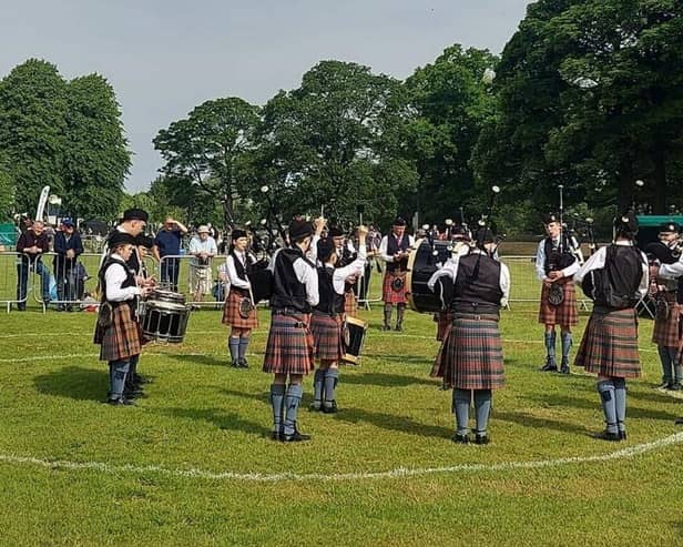 Lochgelly High School Pipe Band will be competing in the competition on Sunday.  (Pic: submitted)