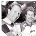Fife Flyers imports 1986-87 - Al Sims, Dave Stoyanovich and Mike Jeffrey  (Pic: Bill Dickman/Fife Free Press)