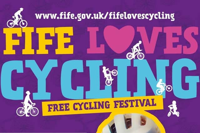 Fife's cyclists will be encouraged to get pedalling at the Fife Loves Cycling festival on Saturday, 8 October