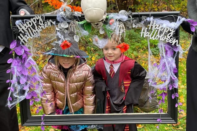 Two young witches taking part in the celebrations.