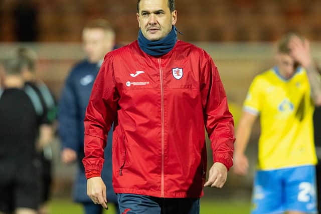 Raith Rovers manager Ian Murray at full-time after Friday's 3-0 Scottish Cup win against Dunfermline Athletic at East End Park (Photo by Mark Scates/SNS Group)