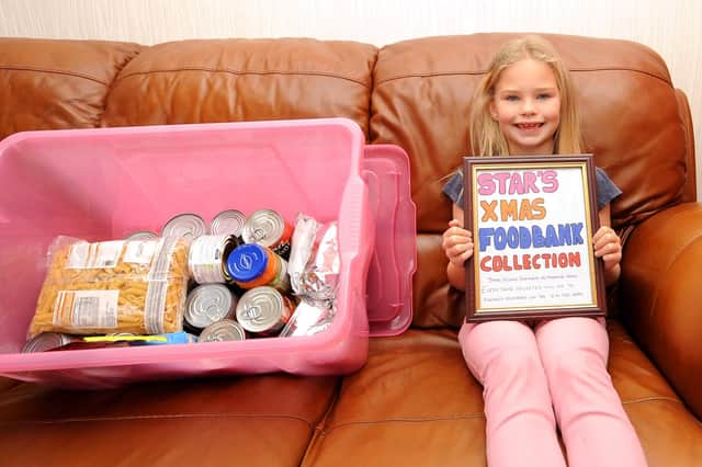 Star Ross, who started her own collection for the foodbank  (Pic: Fife Photo Agency)