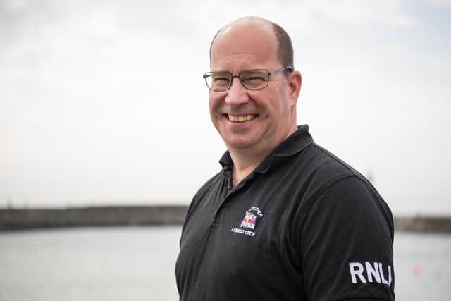 Richard 'Mac' MacDonald, a member of Anstruther's RNLI lifeboat crew, has penned a new verse to the hymn Eternal Father Strong to Save which will be sung at services to mark the charity's 200th anniversary.  (Pic: Audrey Peddie)